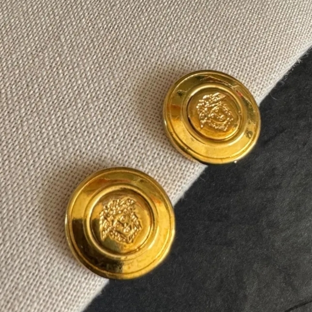 Gianni Versace Vintage clipon Medusa Earrings